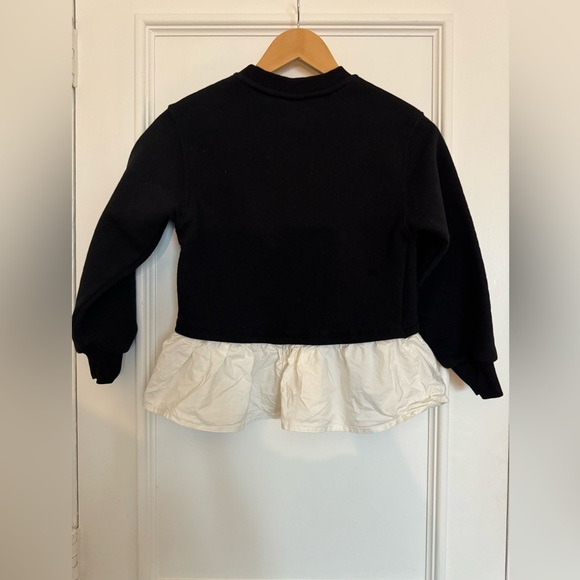 Zara Girls sweatshirt/poplin shirt 2in1. - Picture 3 of 5